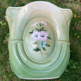 Art Deco flowerpot in very beautiful shades of green