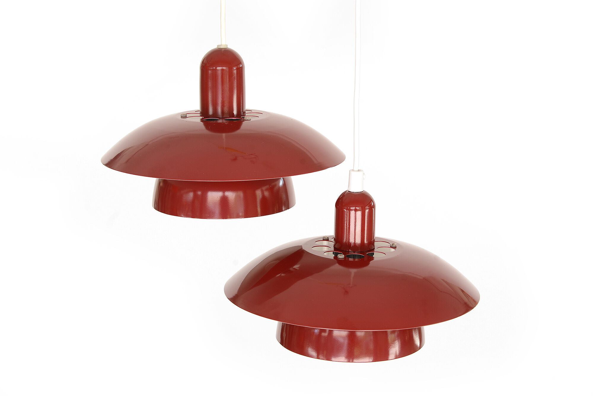 Pair of hanging lamps from Hamalux