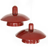 Pair of hanging lamps from Hamalux
