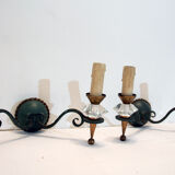 Pair of wall lights, 1940