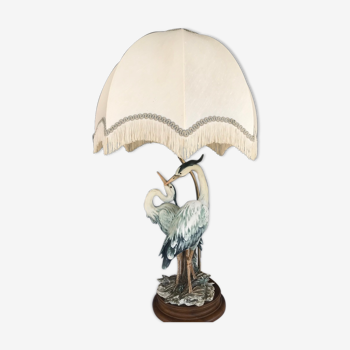 Herons lamp, capodimonte G.Armani 1960/70