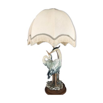 Lampe aux herons, capodimonte G.Armani 1960/70