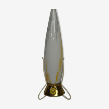 Vintage space age rocket table lamp by Leoš Nikel