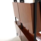 Scandinavian "double" mahogany cabinet, Sweden, 1960