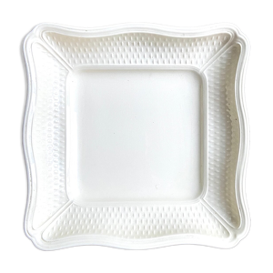 Plat carré Gien en faïence émaillée