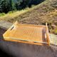 Cane and Lucite tray, Alpac Creation 80's