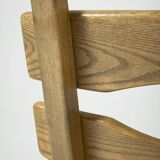 Pair of brutalist oak chairs by Dittmann & Co for Awa Radbound, 1960s