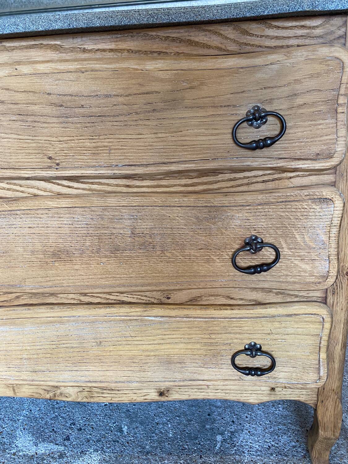 Granite effect chest of drawers