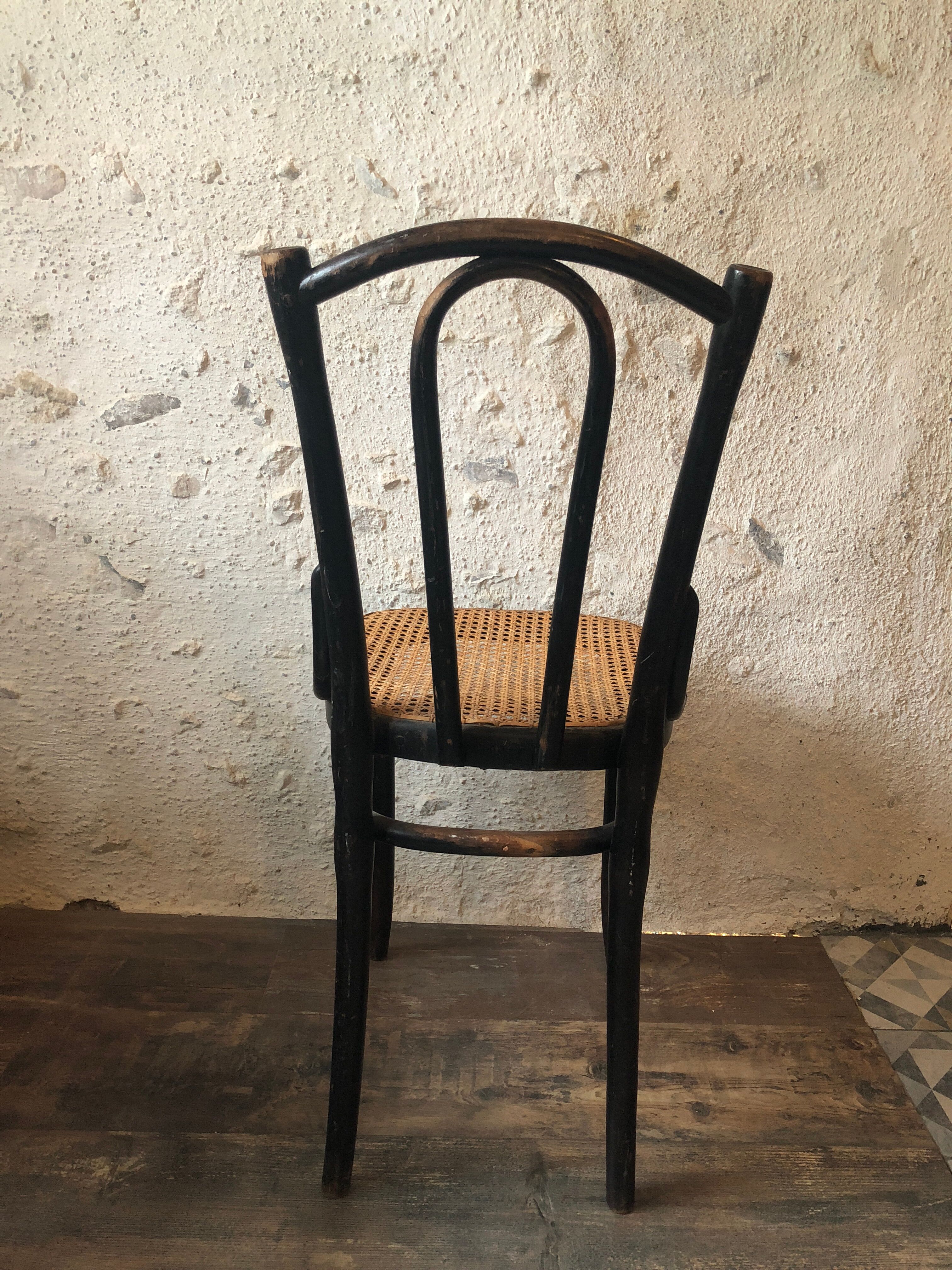 Thonet cane bistro chair