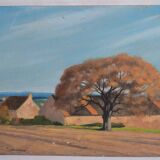 Claude PALLOT (1901-1987) "The hamlet" oil on panel signed