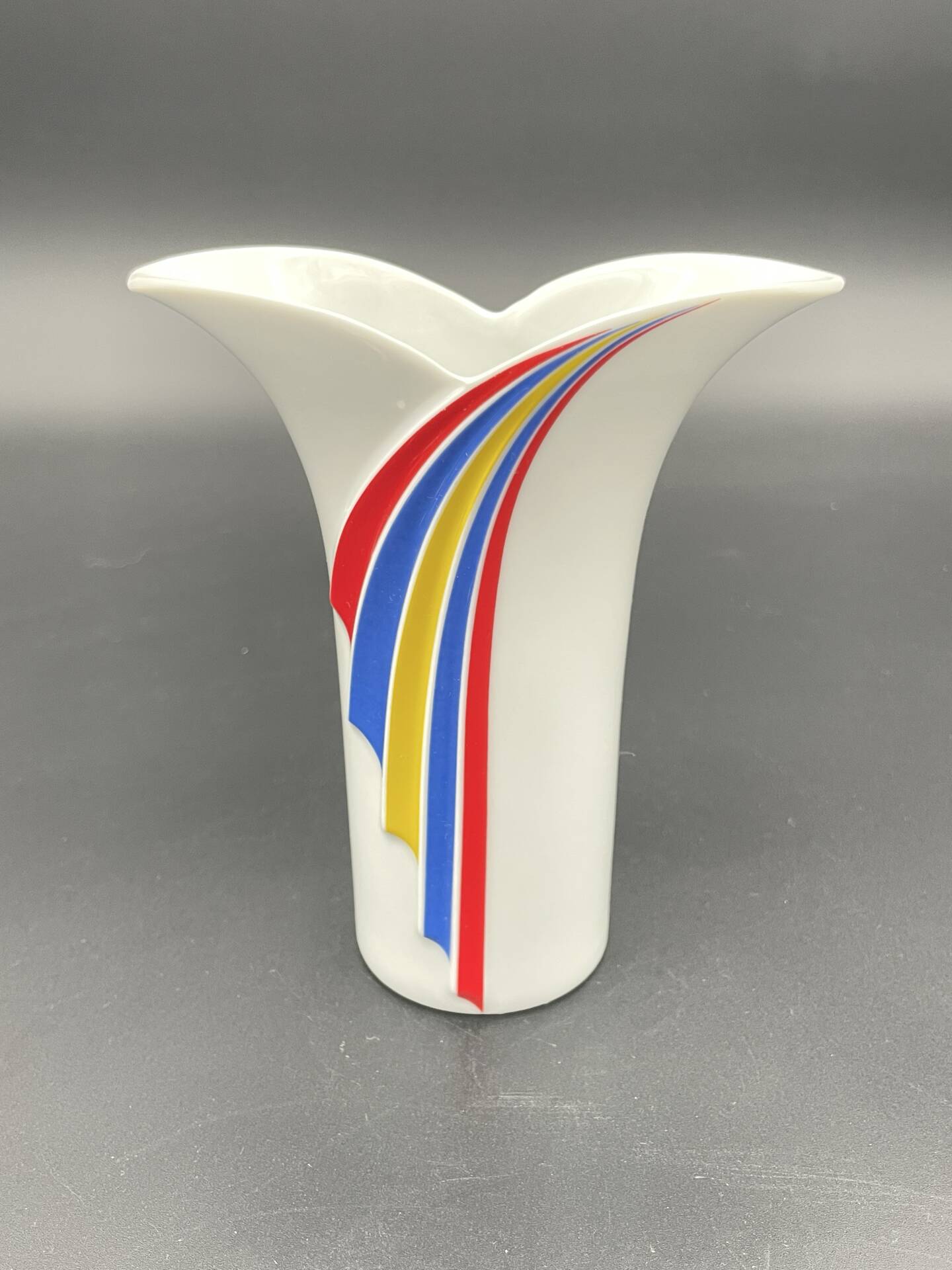 Vintage vase Thomas Germany with postmodern design.