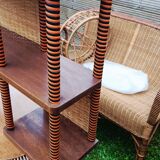 Salon d'hiver ancien en rotin (7 pièces)