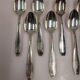 12 small silver-plated spoons