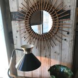 Rattan mirror