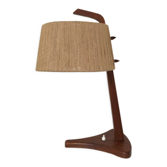 Scandinavian teak desk lamp 1960