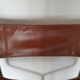 Leather folding armchair