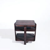Modernist art deco mahogany side table 1940