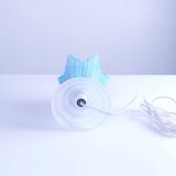 Vintage glass flower lamp