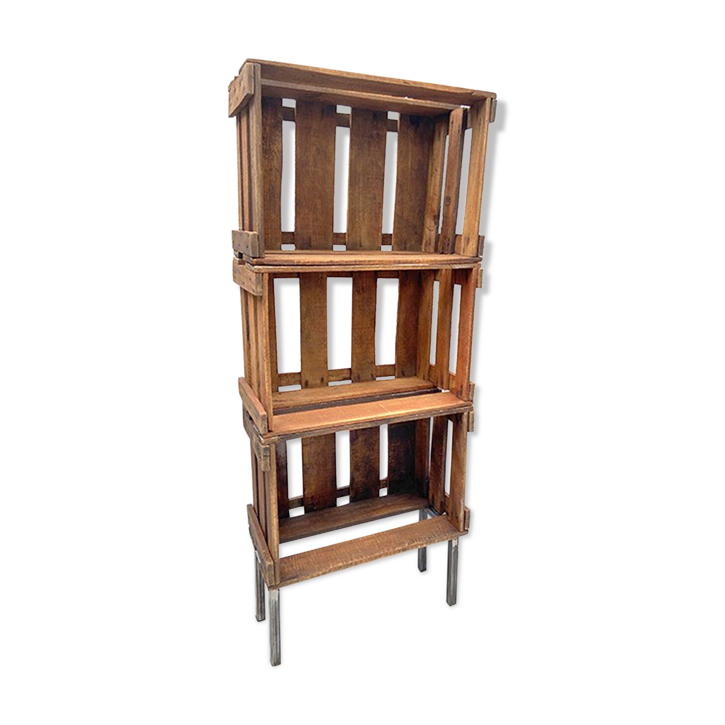 Shelf old wine box