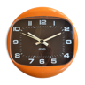 Orange clock JAZ model Marsic 1970's