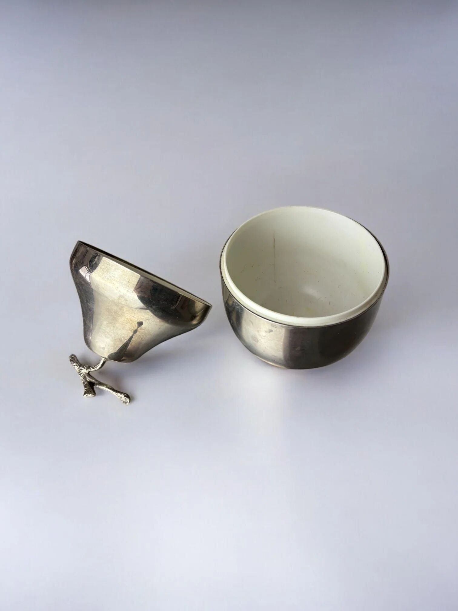 Chromed pear shape ice bucket, Italy, 1970s