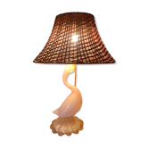 Lampe de table en verre de Murano solide en forme de canard, Italie des années 1960