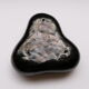 Biomorphic vacuum-pocket cup - black modeled ceramic - 1950's