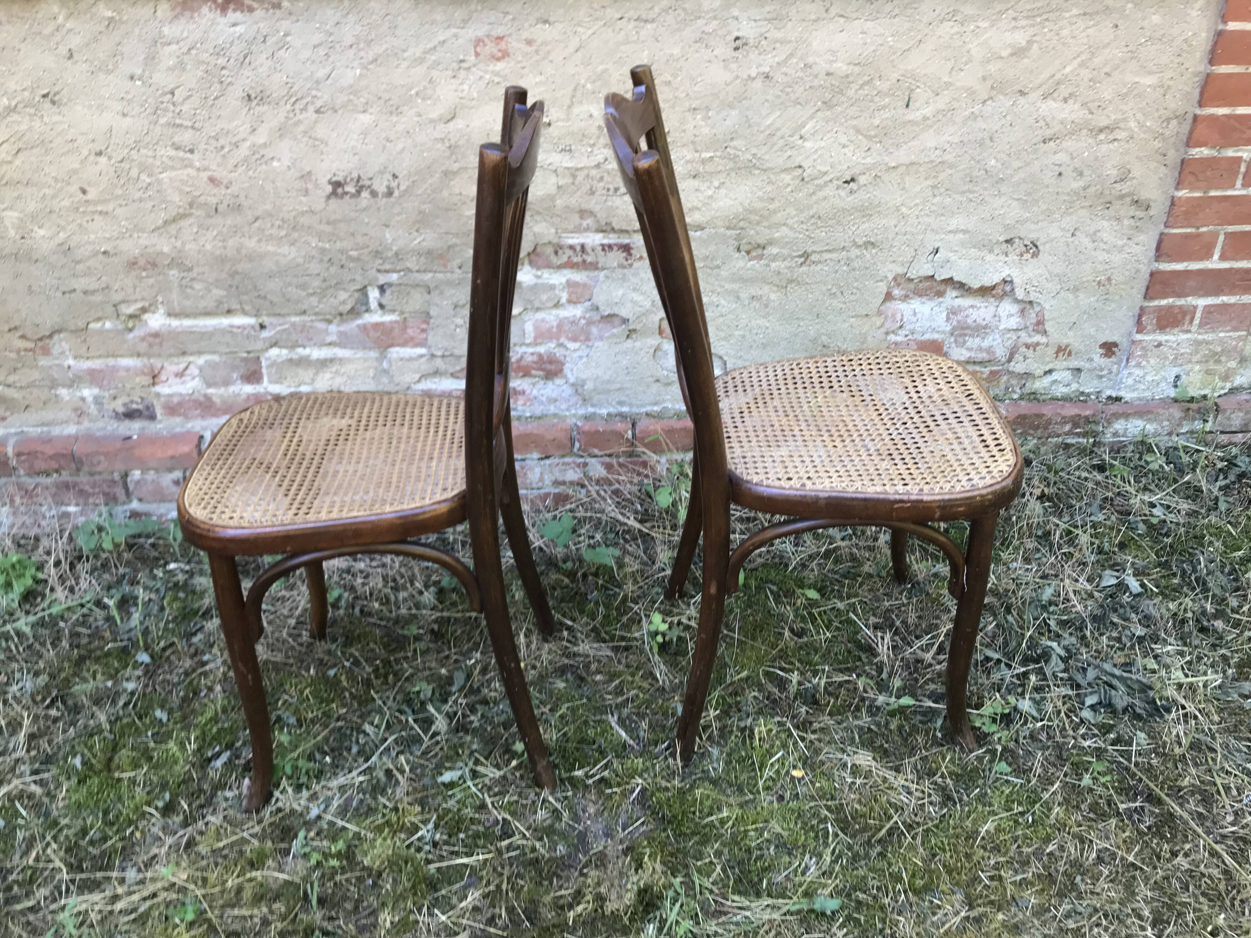 Paire de chaises bistrot Fischel