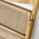Paire de chaises pliante assise cannage