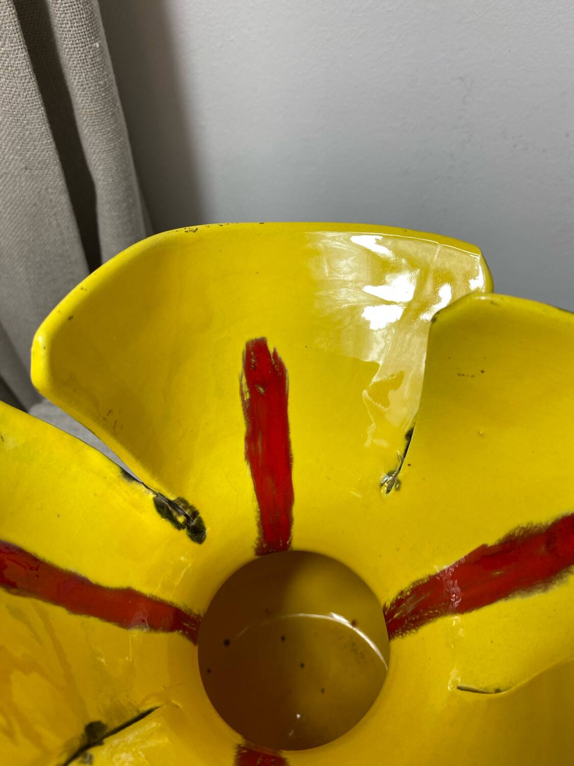 Vallauris ceramic flower vase