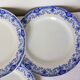 6 flat plates from the Boch Frères La Louvière porcelain model Dina