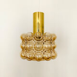 Bubble glass pendant lamp by Helena Tynell for Glashütte Limburg