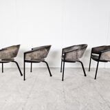 Vintage tripod armchairs, 1970s