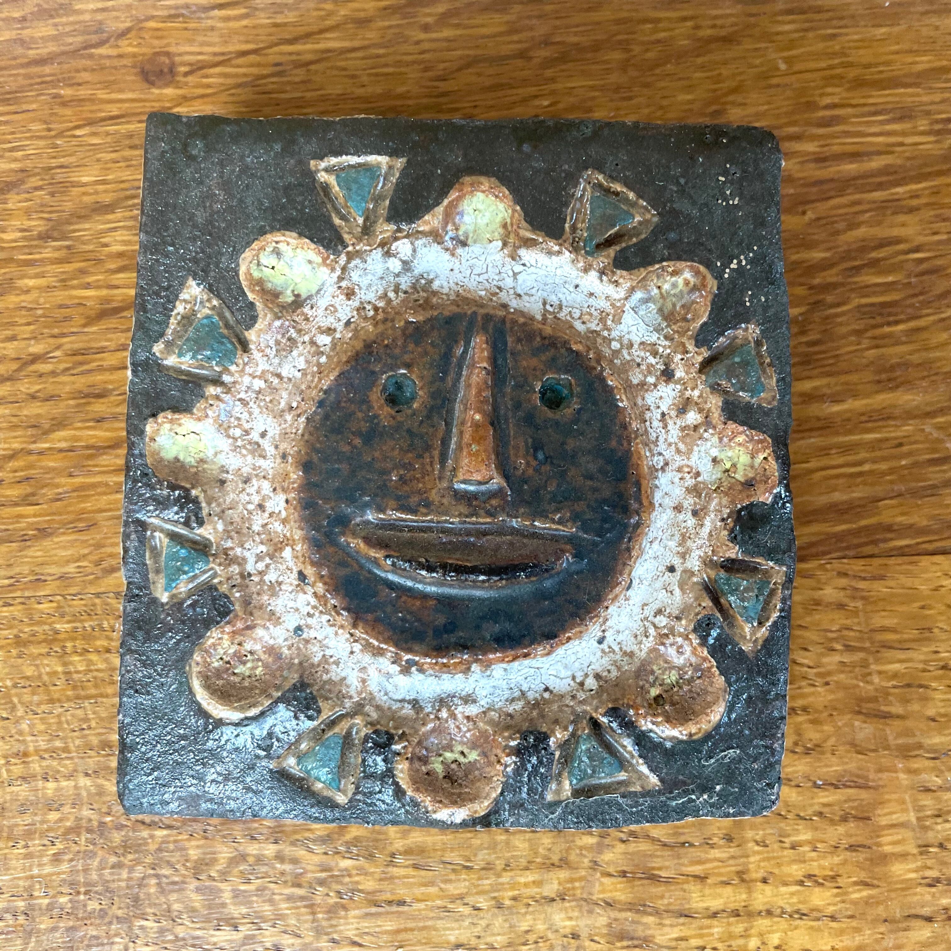 Set of 3 ceramic plates by Les Argonautes, Vallauris, circa 1960