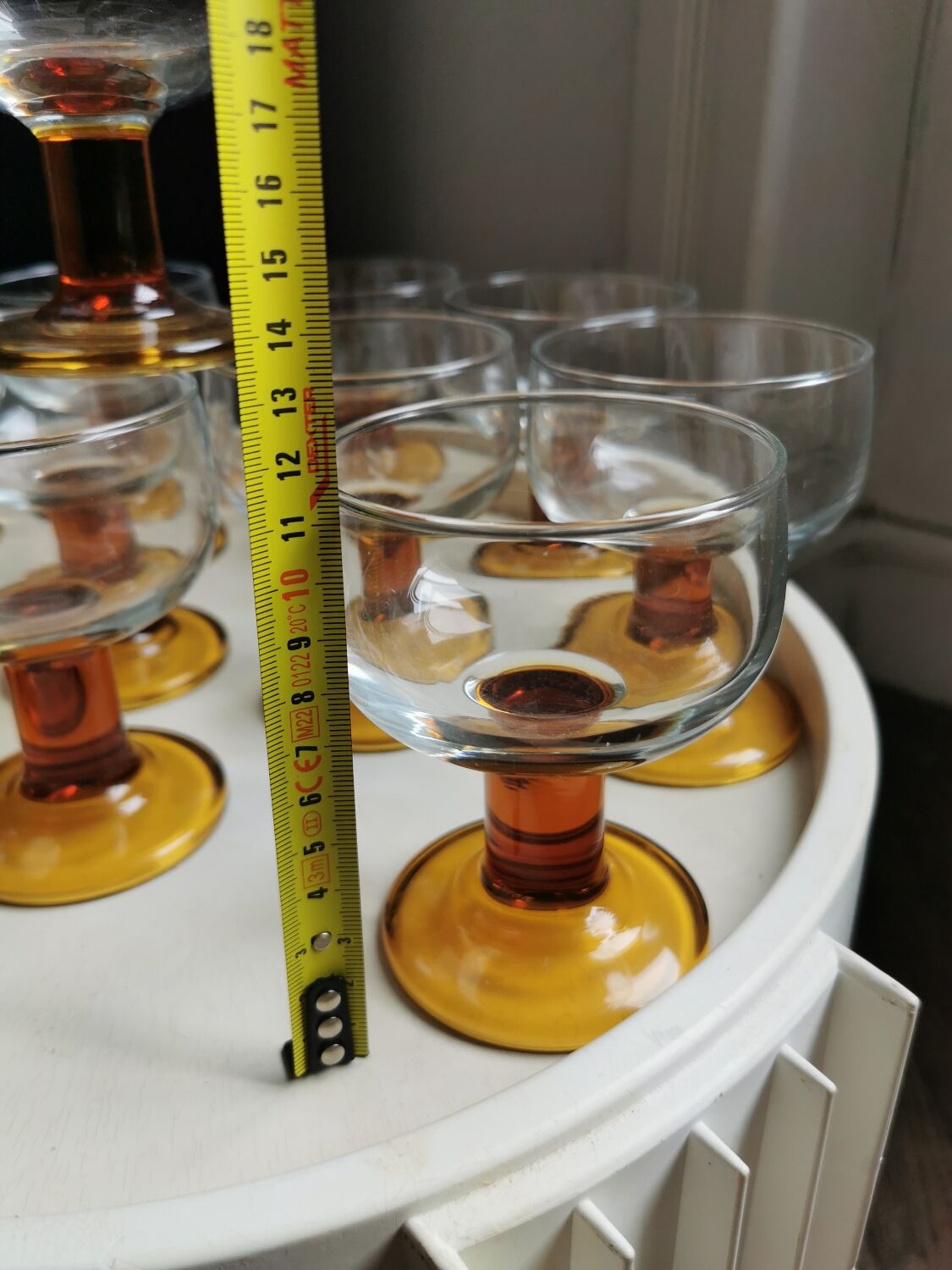 Lot of 12 vintage glasses