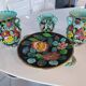 Set of 3 vases and ceramic cup Monaco Cerartvintage 1950