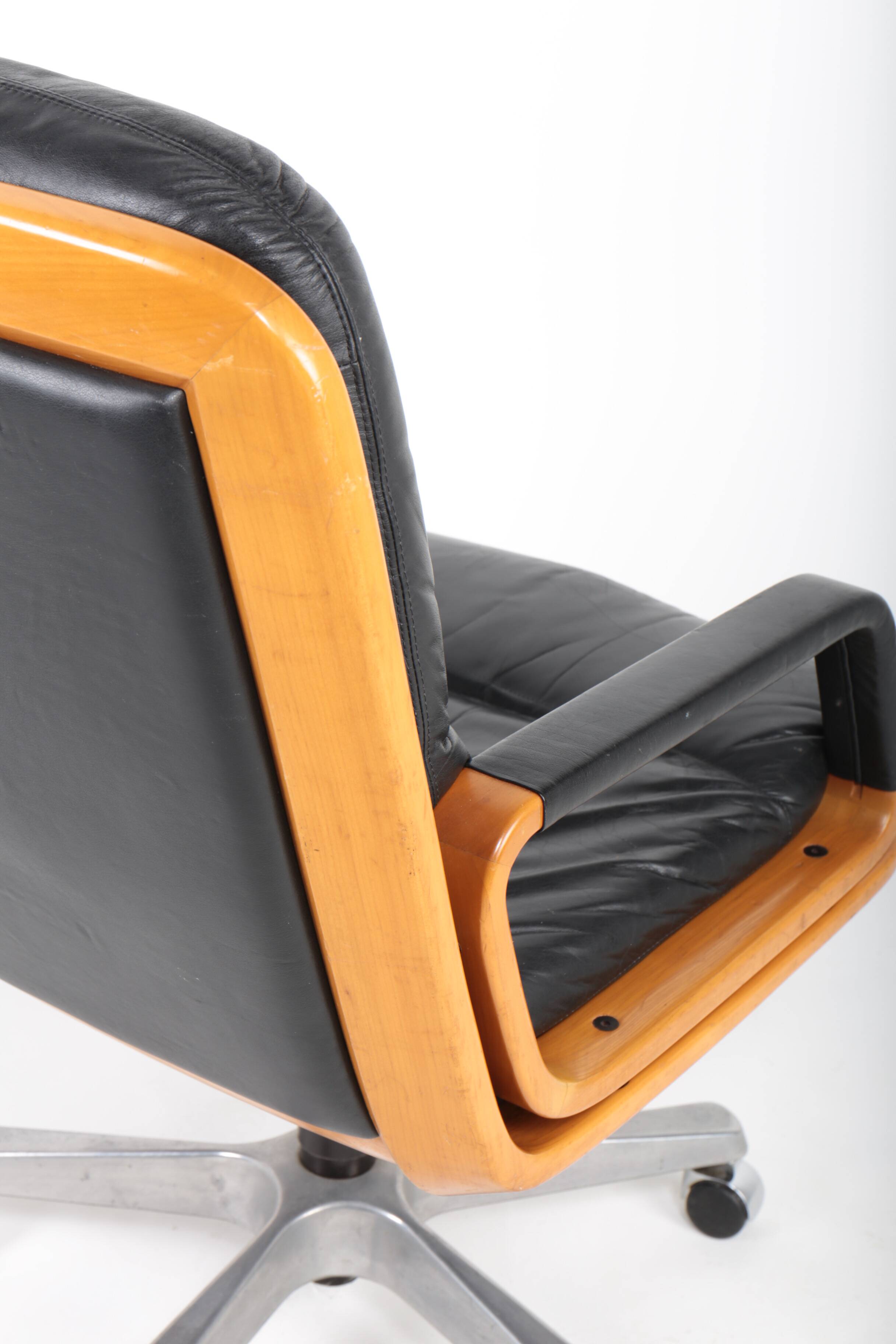 Leather office chair by Eugen Schmidt