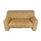 Canapé suisse DeSede DS-44, cuir camel, 2 places, années 1970.