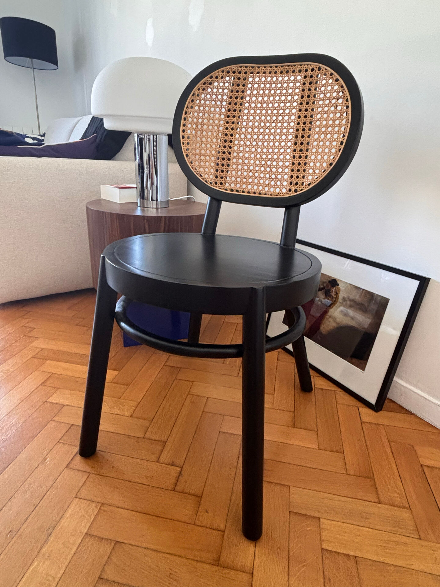 Chaise bistrot vintage en cannage HK Living