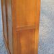 Curtained filing cabinet in golden blond oak 2 columns from the 1950s