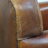 Comfortable Sheepskin Leather Armchair