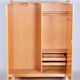 Mid-Century Modern Wardrobe in Ash by Tatra Pravenec, Czech, 1950s