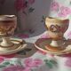 2 Henriot Bousquet Quimper egg cups from the 50s