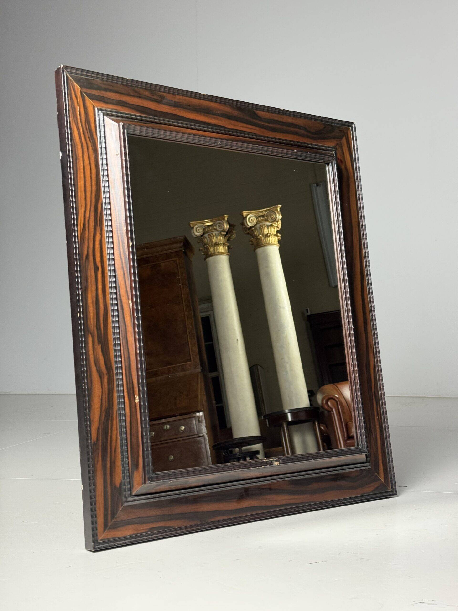 Miroir vintage à cadre cannelé