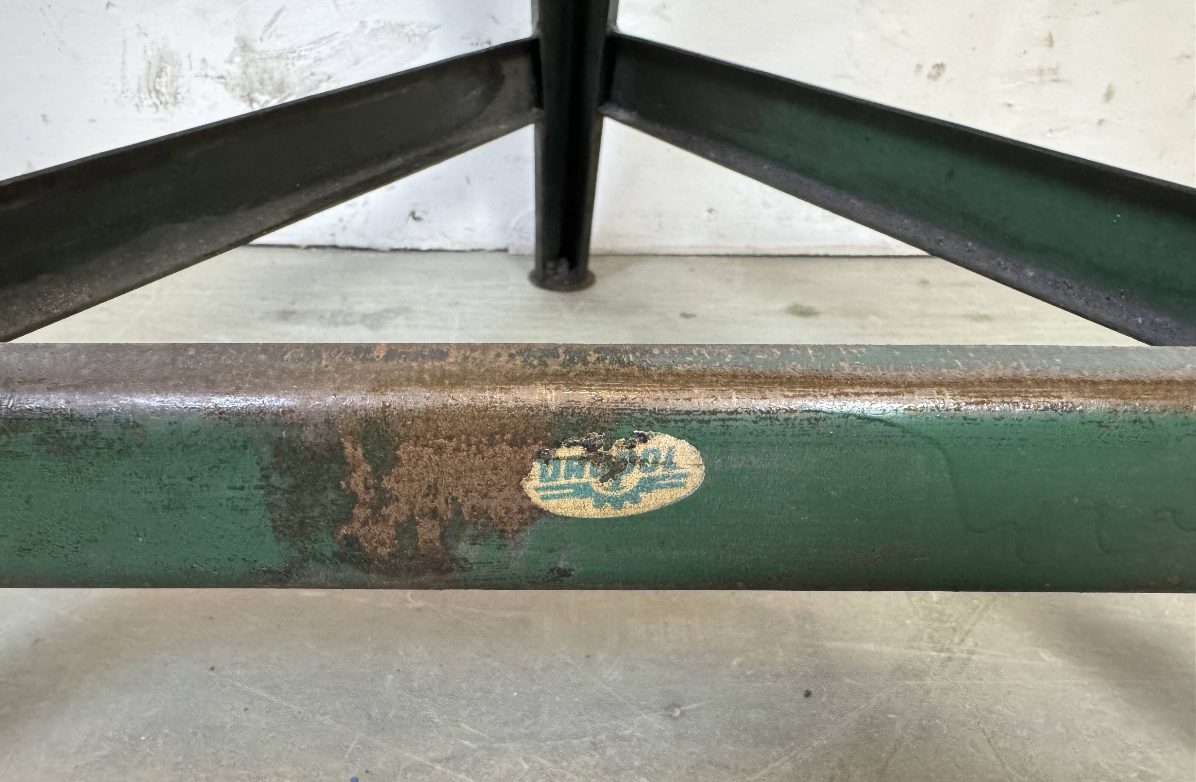 Dark Green Industrial Workshop Stool from Drupol, 1960s