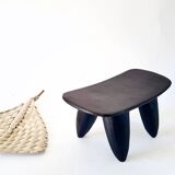 Senoufo XS N1 "headrest" stool in hand-carved wood