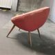 armchair round egg vintage 50s