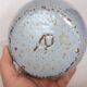 Ceramic ball vase signed blue Accolay or other 16 cm
