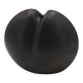 Black porcelain vase by Jacqueline and Tim Orr, 1970s