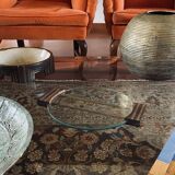 Plateau en verre art déco, France années 1930